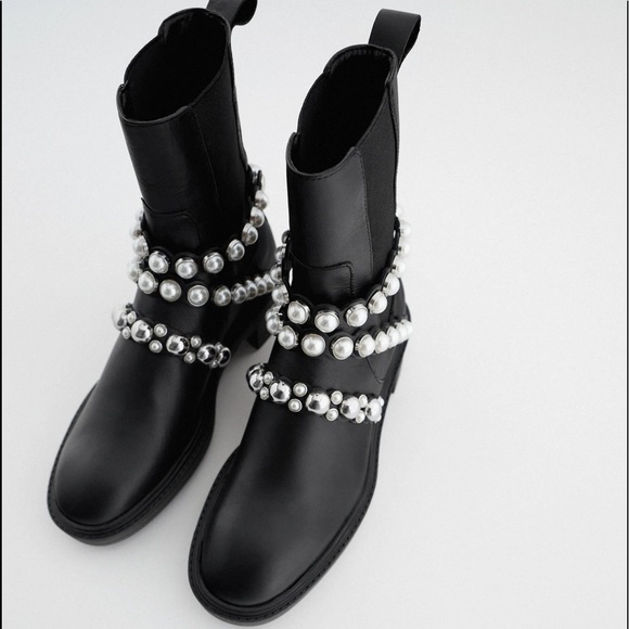 boots perles zara